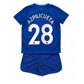 Baby Fußballbekleidung Chelsea Cesar Azpilicueta #28 Heimtrikot 2022-23 Kurzarm (+ kurze hosen)